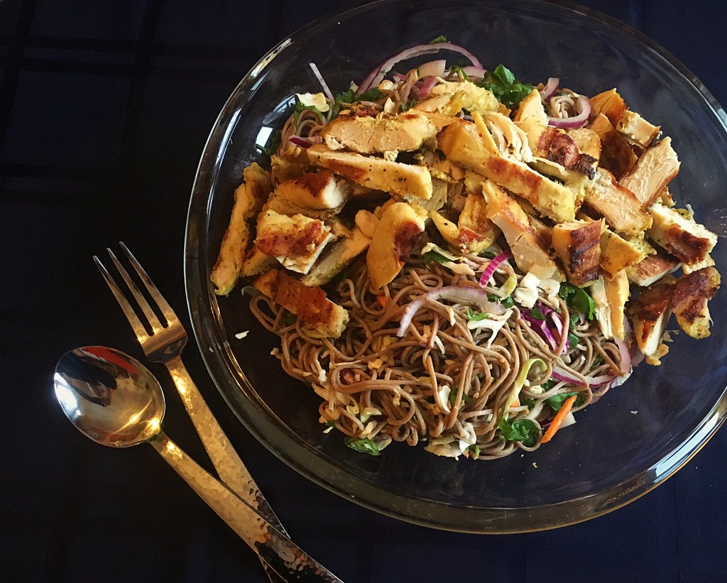 Coconut Chicken and Spicy Soba Noodles Where Carnivores and